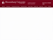 Tablet Screenshot of bloomu.edu