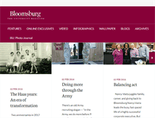 Tablet Screenshot of magazine.bloomu.edu