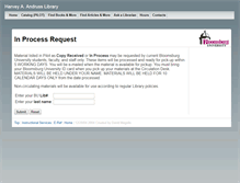 Tablet Screenshot of inprocessrequest.bloomu.edu